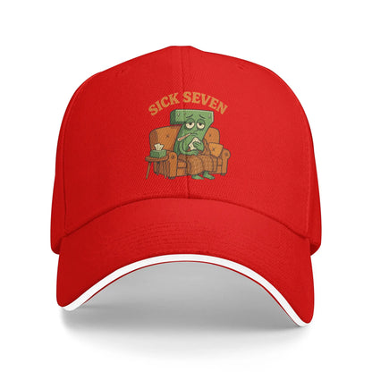 Sick Seven 67 Halloween Meme Funny Meme Six Seven Wordplay Baseball Cap