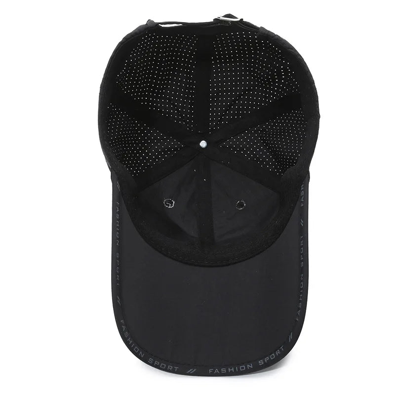 Quick Drying Solid Baseball Cap For Women & Men