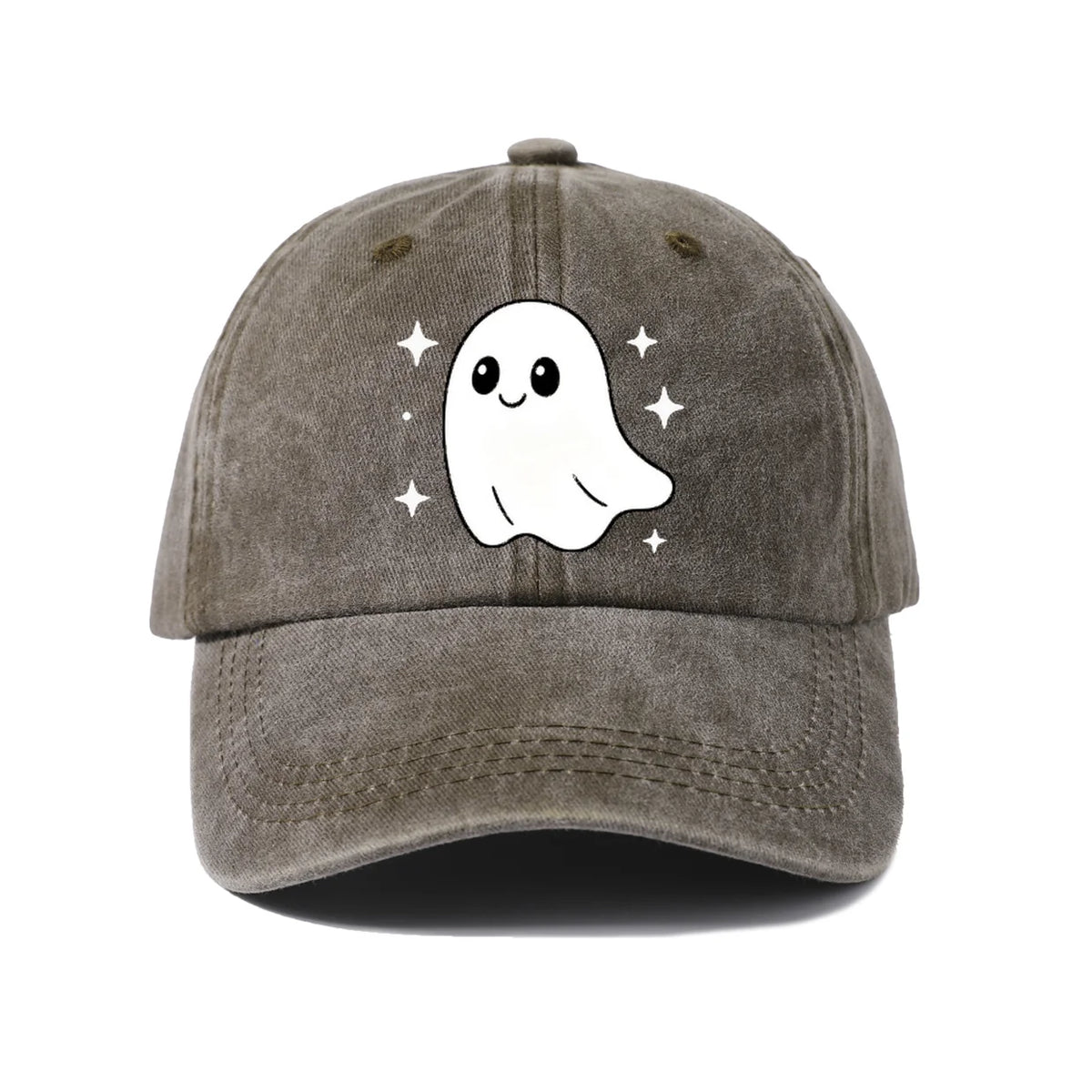 Cute Smiling Ghost Graphic Baseball Cap