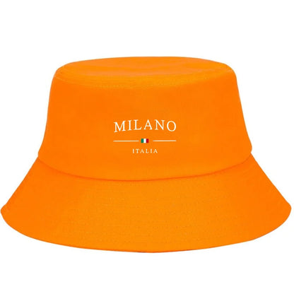 Milano Print Sun Protection Urban Street Style Casual Bucket Hat