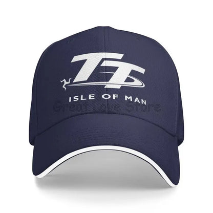 Isle of Man TT Races Motorcycle Print Baseball Cap