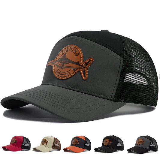 Shark Leather Label Men's Baseball Cap