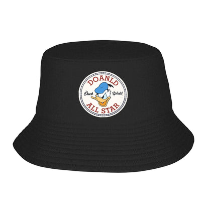 Unisex Bucket Hats Cartoon Donald Duck Vintage Beach Hatwear