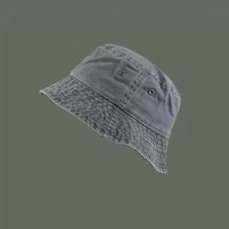 Bucket Hat Retro Washed Denim Fisherman Hat Fashionable And Versatile Sun Hat