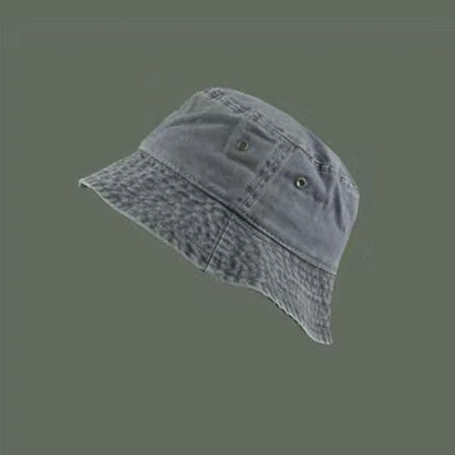 Bucket Hat Retro Washed Denim Fisherman Hat Fashionable And Versatile Sun Hat