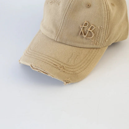 Baseball Cap Design American Youth Personalized Water Washed Punched Fashion