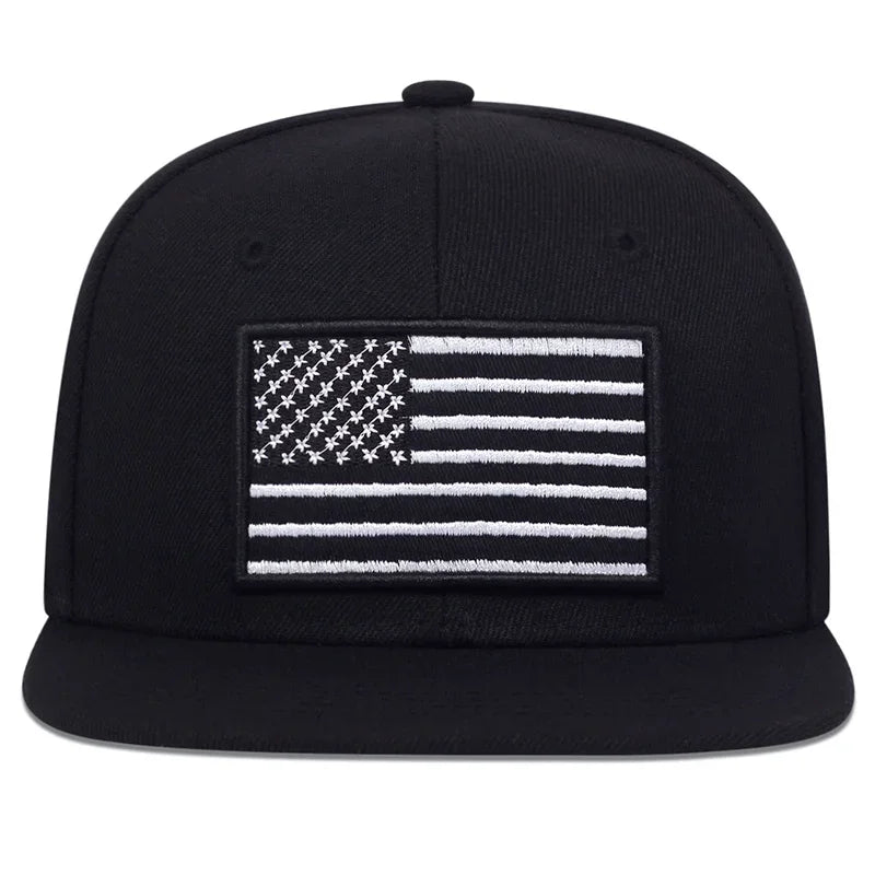Unisex American Flag Embroidery Hip-hop Hats