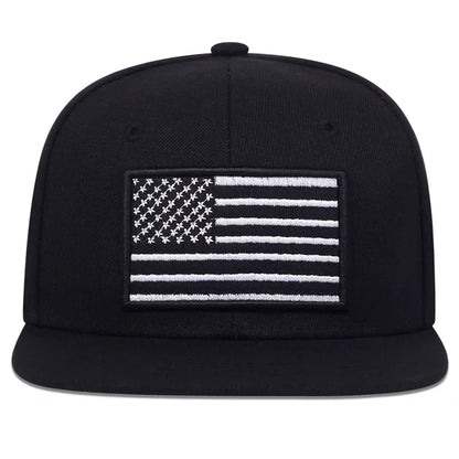 Unisex American Flag Embroidery Hip-hop Hats