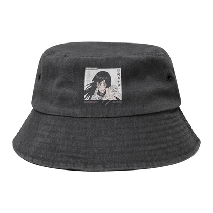 Spring Picnic Headwear Hinata Hyuga Naruto Washed Denim Bucket Hat