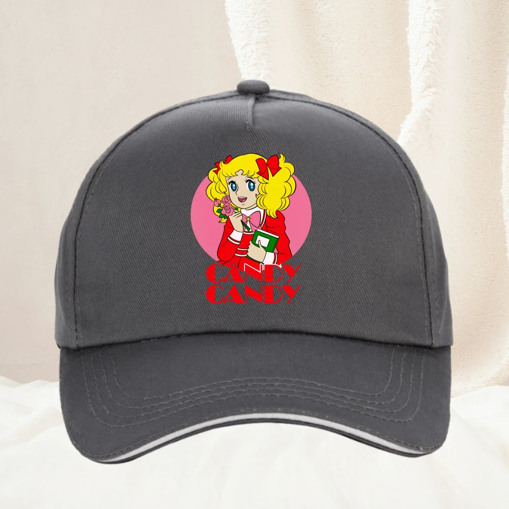 90s Kawaii Candy Candy Anime Summer Baseball Cap