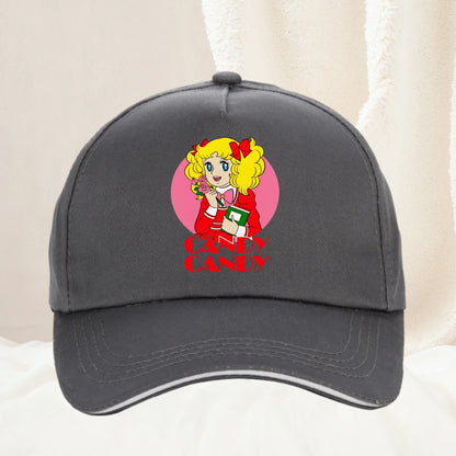 90s Kawaii Candy Candy Anime Summer Baseball Cap