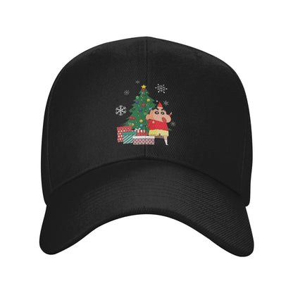 Unisex Crayon Shin-chan Around The Christmas Tree Hat Baseball Cap
