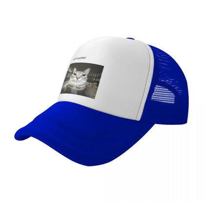 Wait I'm Goated Cat Mesh Baseball Cap