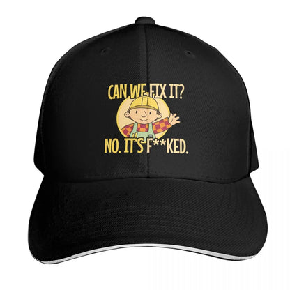 Bob The Builder Can We Fix It Repair Man Cap Fashion Casual Baseball Caps