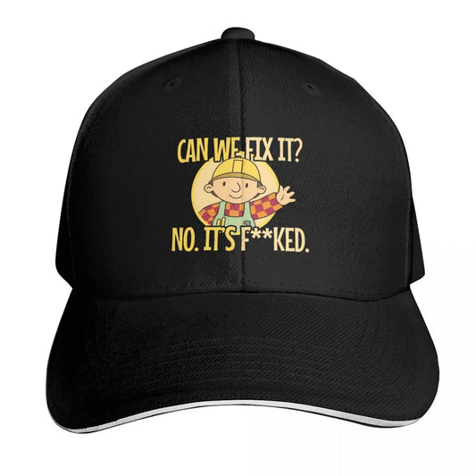 Bob The Builder Can We Fix It Repair Man Cap Fashion Casual Baseball Caps