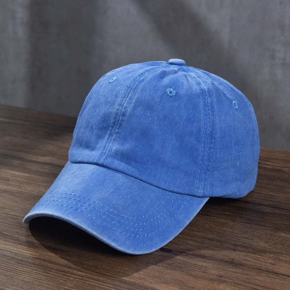 Unisex Cotton Baseball Cap Washed Cloth Men Women Snapback Truck