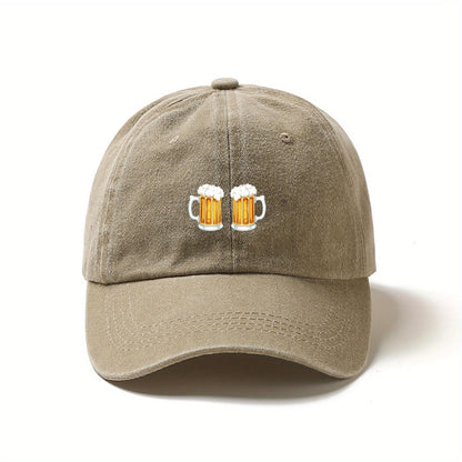 Beer Printed Baseball Cap