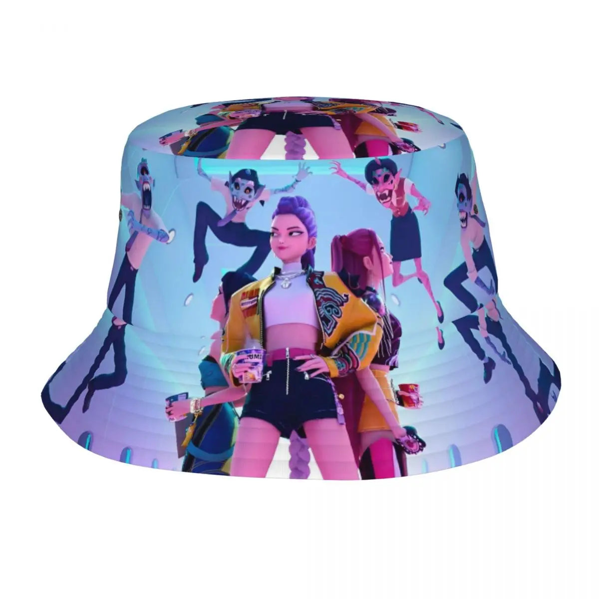 Travel Headwear Huntrix Girl Merchandise Bucket Hat Fashion Woman Sun Hat KPop Demon Hunters Panama Hat