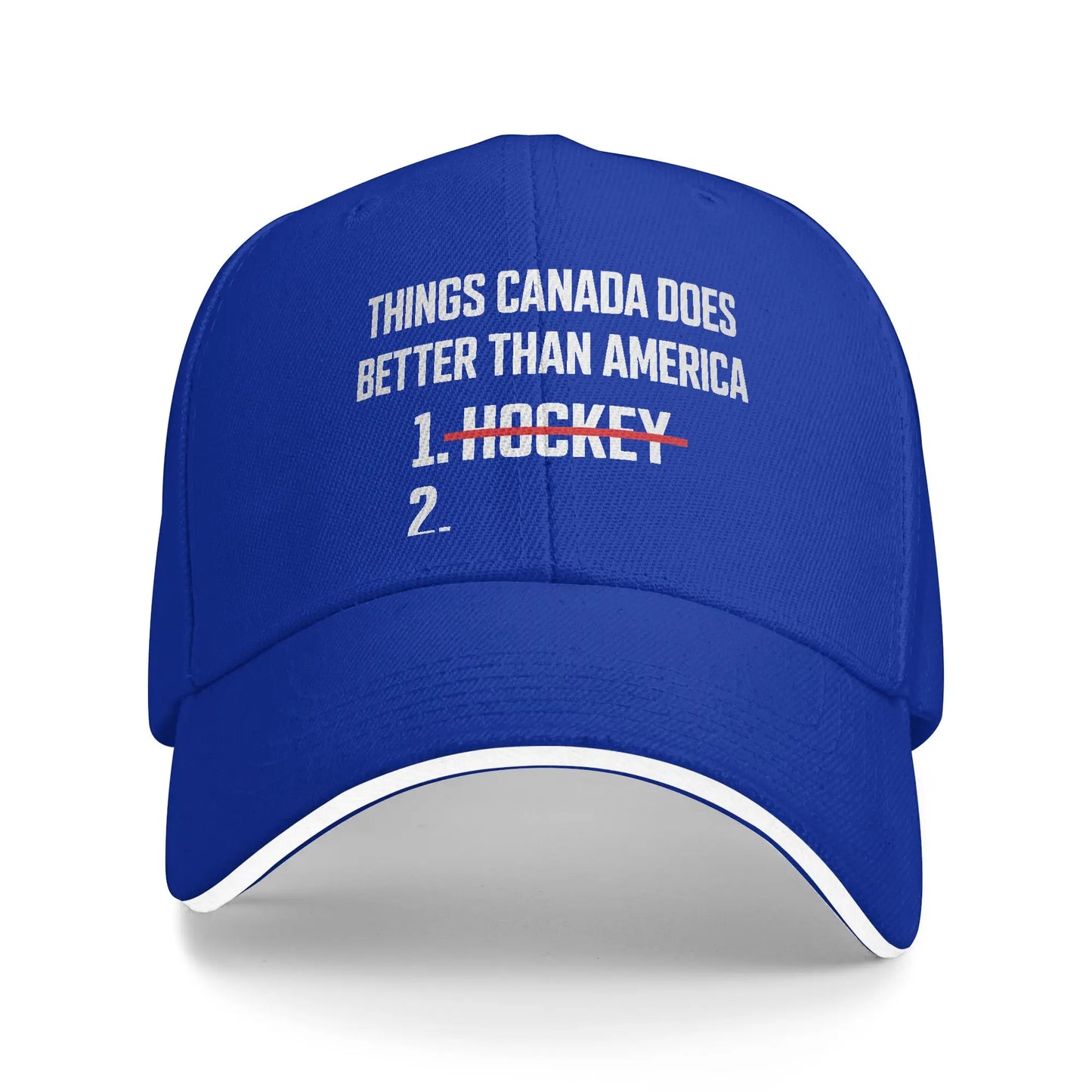 Summer Casual Baseball Cap Canada Does Hockey Better Funny Running Hippie Hip Hop Hats