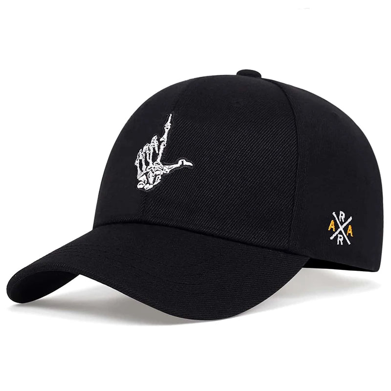 Unisex Skeleton Fingers Embroidery Baseball Caps