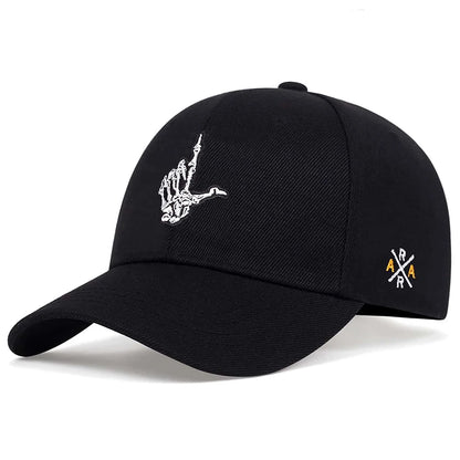 Unisex Skeleton Fingers Embroidery Baseball Caps
