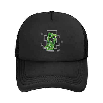 Unisex Creepers mob sticker Trucker Cap Mesh Baseball Cap