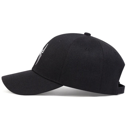Unisex Spider Embroidery Baseball Caps