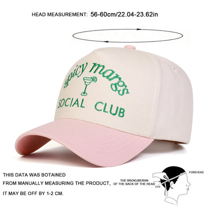 Unisex SOCIAL CLUB Embroidery Baseball Caps
