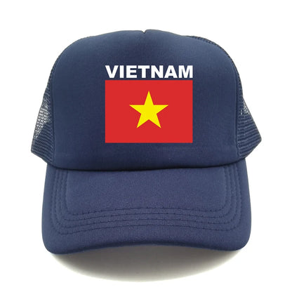 Vietnam Trucker Cap Summer Men Cool Country Flag Hat Baseball Cap