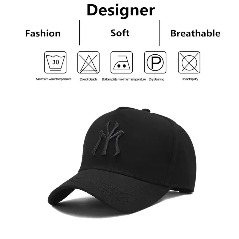 Unisex MY Letter Embroidery Snapback Baseball Caps Spring and Autumn Outdoor
