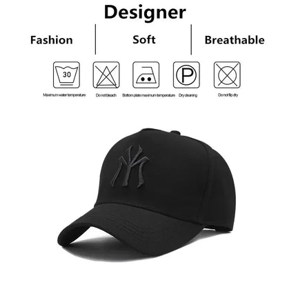 Unisex MY Letter Embroidery Snapback Baseball Caps Spring and Autumn Outdoor