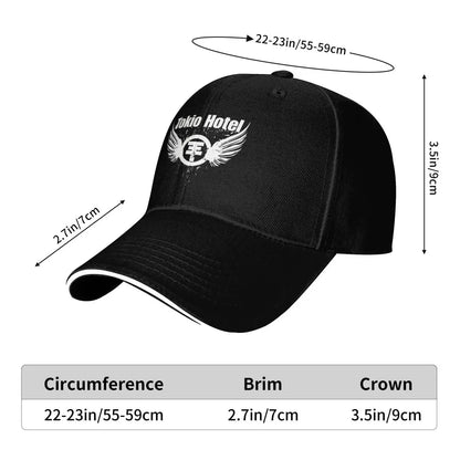 Genres Rock Tokio Hotel Logo Cap Fashion Casual Baseball Caps