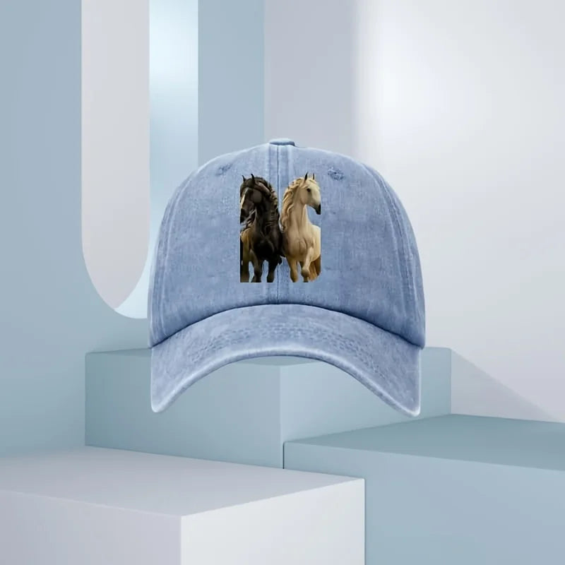 Men's 3D Horse Print Baseball Cap
