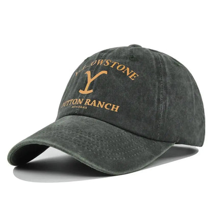 Trendy Yellowstone Dutton Ranch Baseball Cap Washed UV Protection Snapback Hat