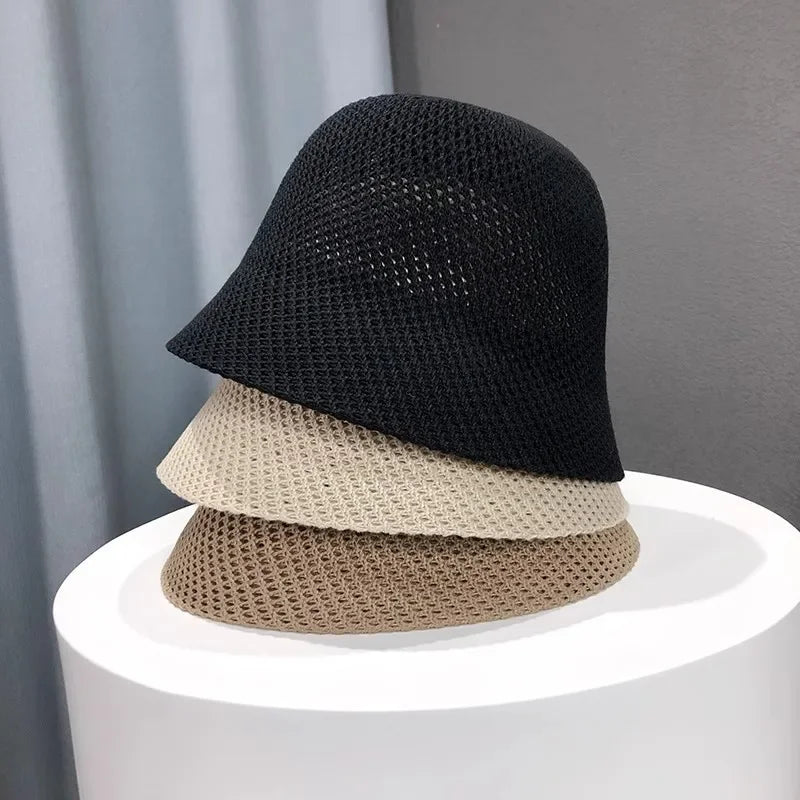 Women Bucket Hat Sun Hat Female Beach Panama Cap