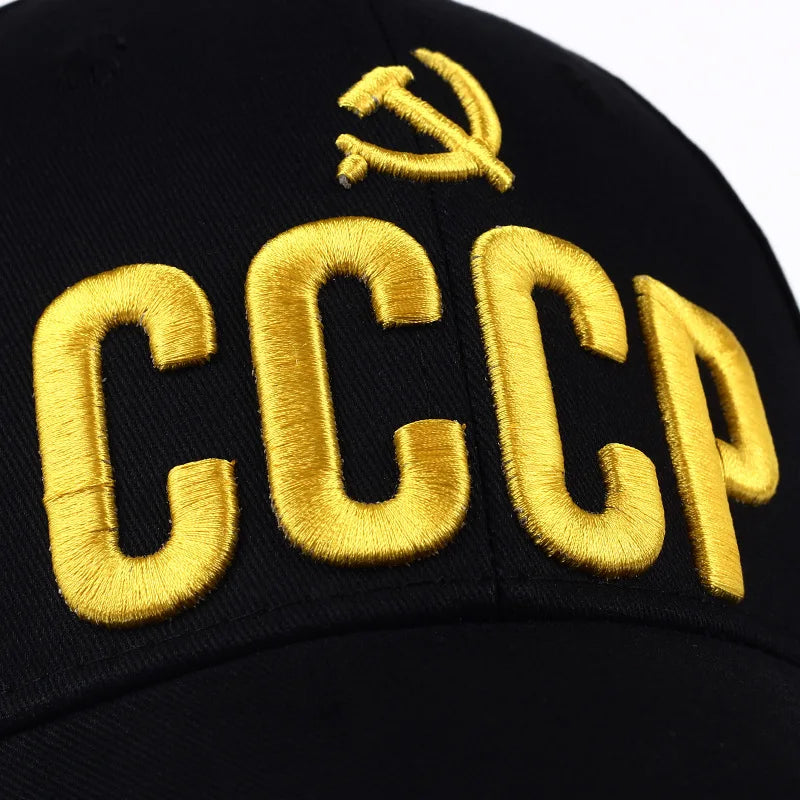 CCCP USSR Baseball Cap Cotton Russian National Emblem Embroidery Snapback Caps For Men Women