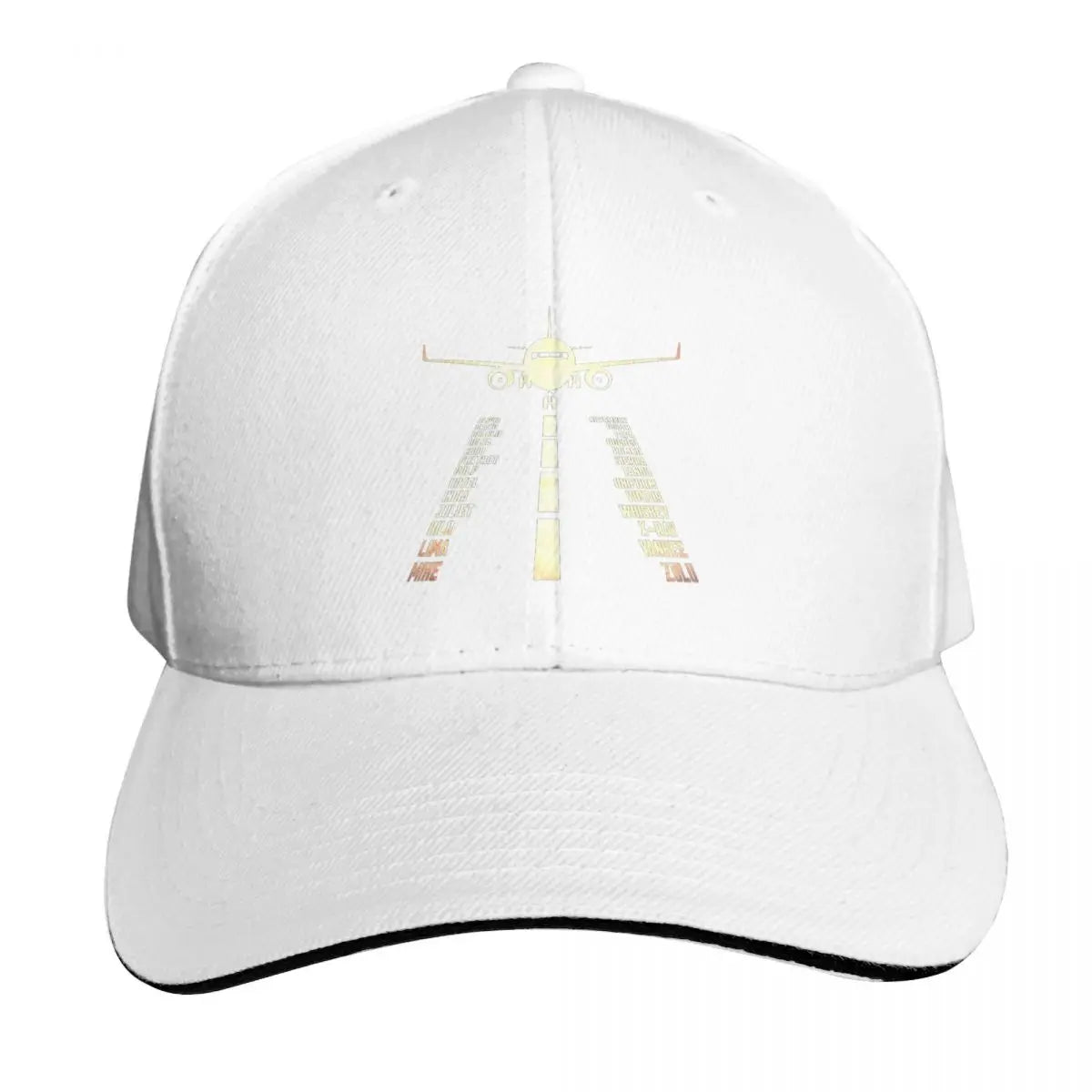 Airplane Airstrip Phonetic Alphabet Cap Baseball Caps