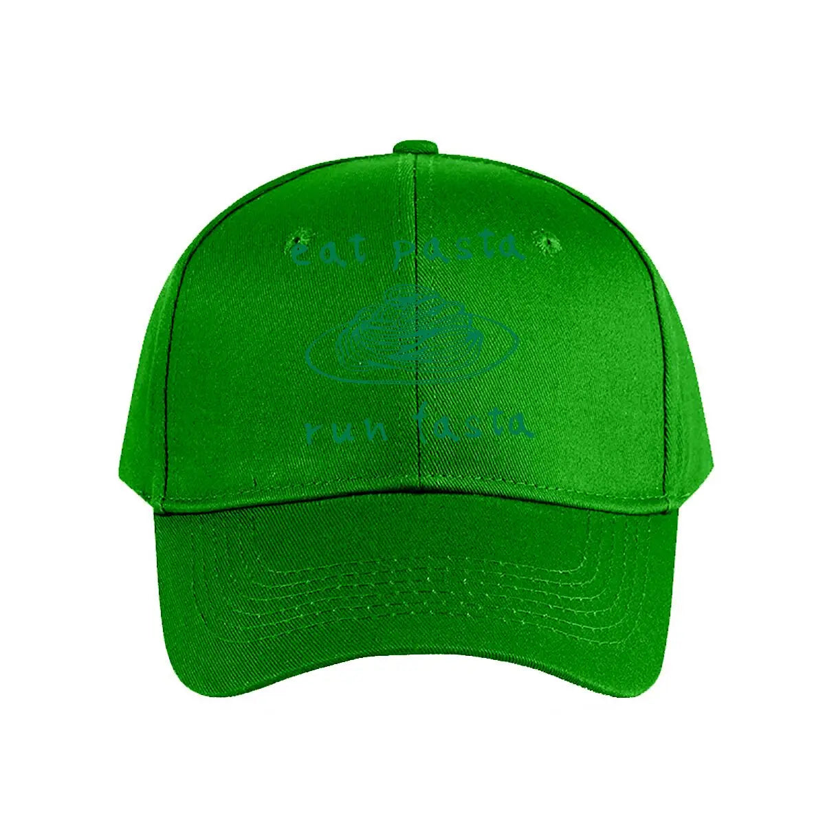Pink Baseball Cap Eat Pasta Run Fasta Baseball Cap