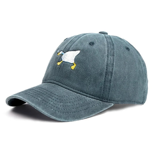 Baseball Cap With Goose Pattern
