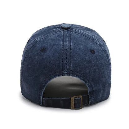 Hat Women's Korean Version Cap Soft Top Washed Distressed Baseball Cap