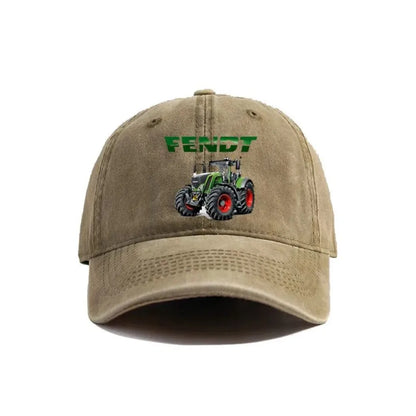 Fendt Agricultural Farming Tractors Distressed Baseball Cap