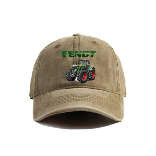 Fendt Agricultural Farming Tractors Distressed Baseball Cap
