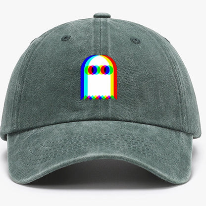 Colorful Ghost Print Baseball Cap