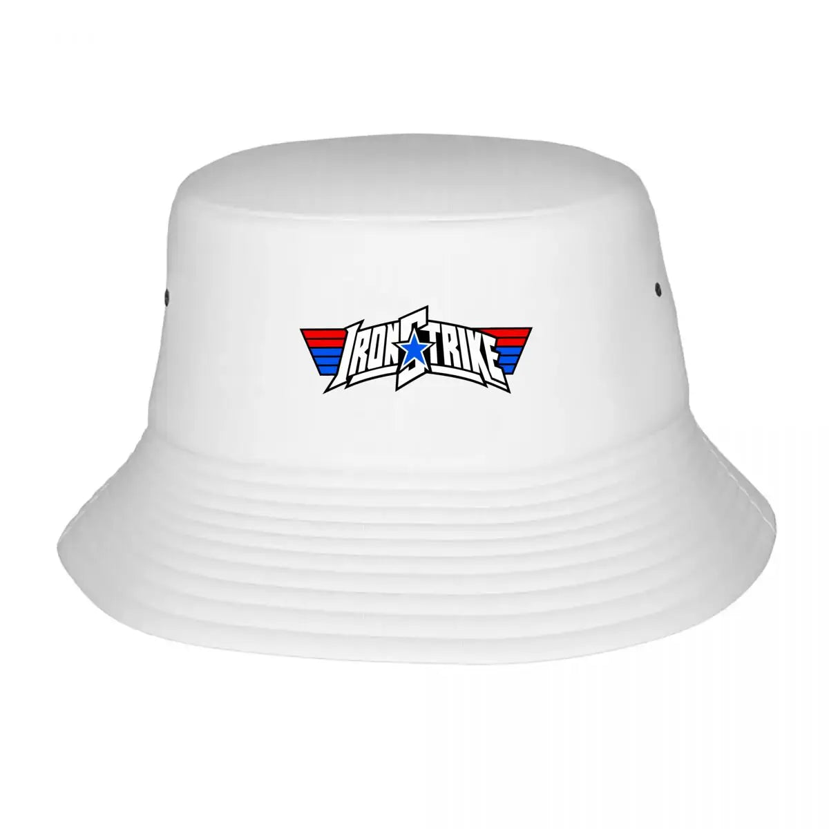 Patriotic Hero Block Letter Emblem Fisherman Hat Winter Cap Bucket Hat