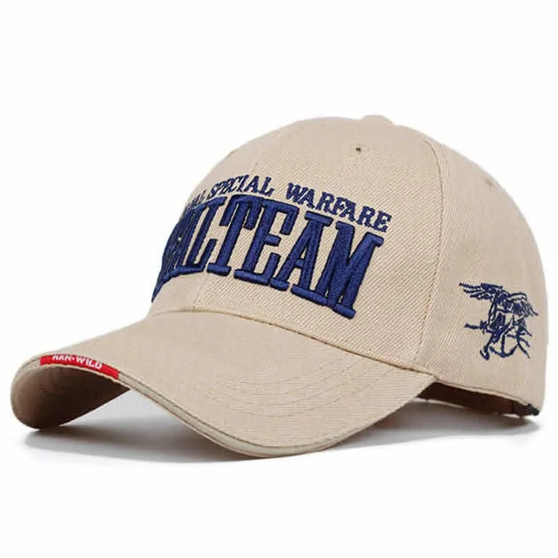 SEALTEAM Letter Embroidery Baseball Caps