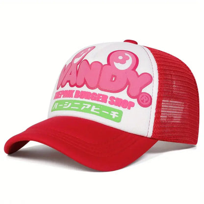 VANDY Japanese Printed Men's Mesh Cap Baseball Cap Hip-Hop Cap Women's