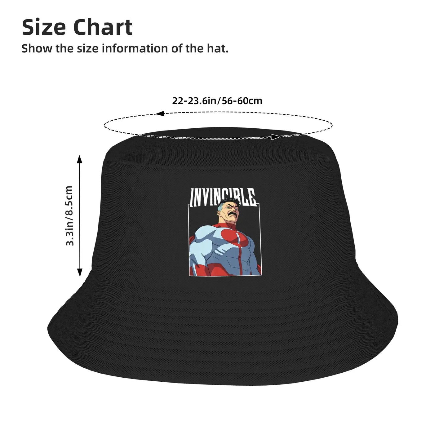 Invincible Omni-Man Character Logo Bucket Hats
