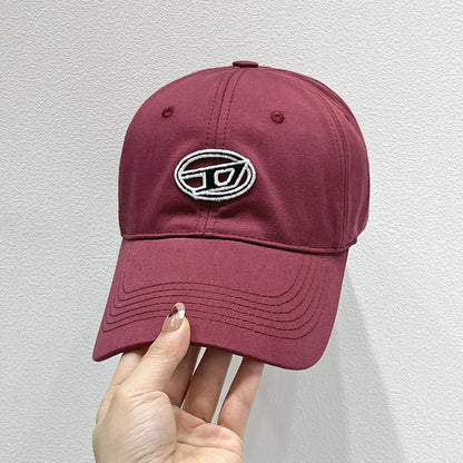 New Cute Cat Embroidery Soft Top Baseball Cap