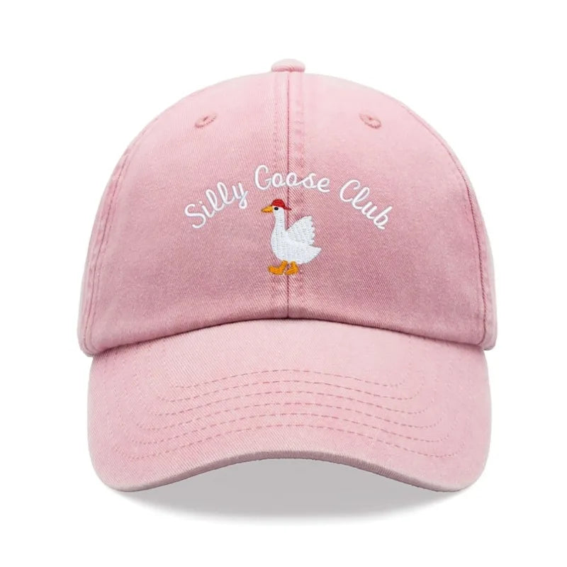 Vintage Soft-Top Baseball Cap With Chicken Print