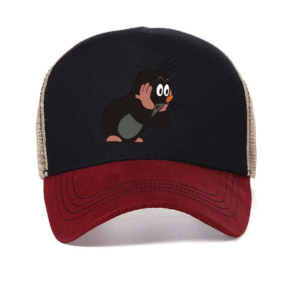 Krtek Cartoon The Story Of A Mole Mesh Baseball Cap